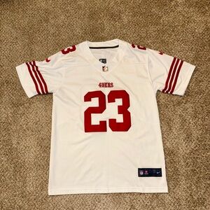 San Francisco 49ers Christian McCaffrey #23 White Nike
NFL Stitched Jersey Small